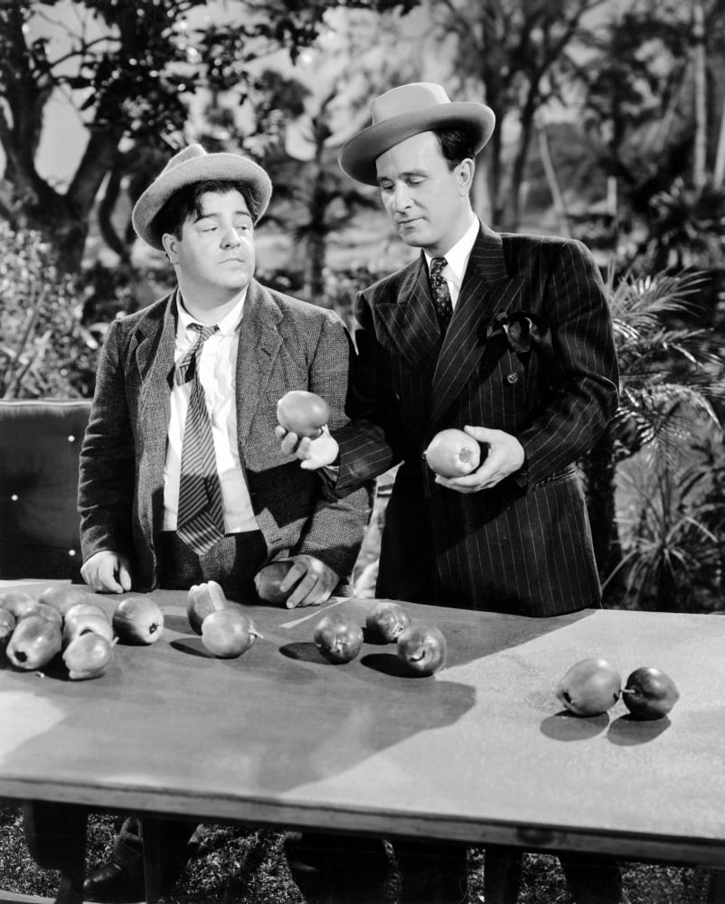 Rio Rita photo poster print featuring Lou Costello and Bud Abbott from the 1942 film.