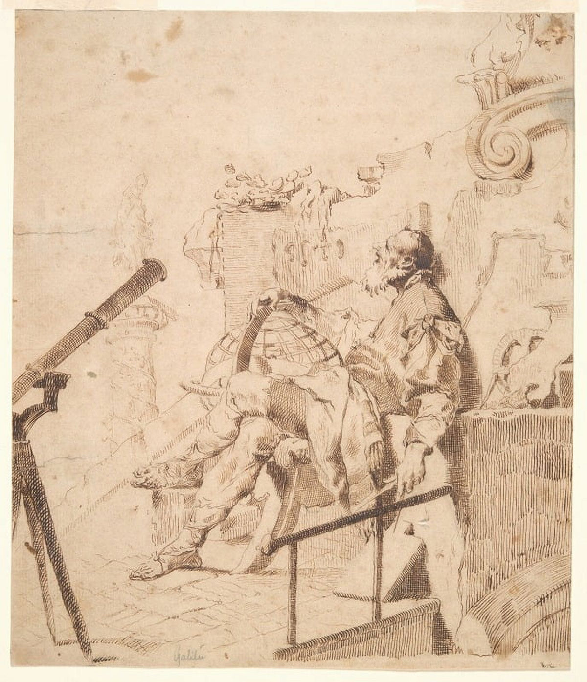 Galileo The Sense of Sight Poster Print by Franz Xavier Karl Palko, 18 x 24 inches