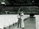 Barry Gibb with father in stadium photo print, 10 x 8