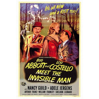 Abbott and Costello Meet the Invisible Man Movie Poster Print