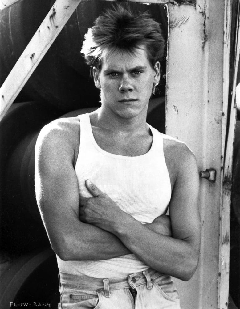 Kevin Bacon iconic photo print available in multiple sizes.