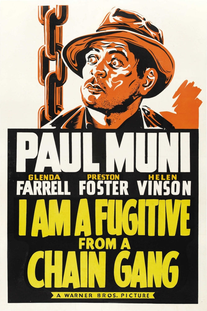 I Am A Fugitive From A Chain Gang Movie Masterprint Poster featuring Paul Muni