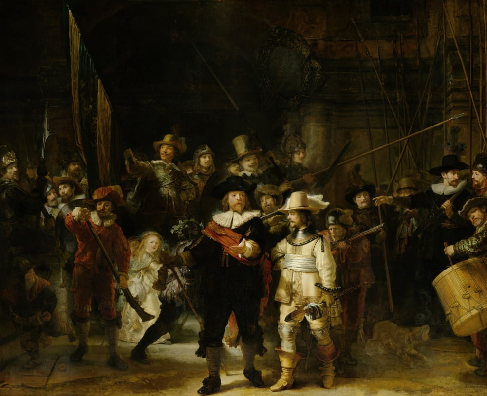 Night Watch Poster Print showcasing iconic artwork in vibrant detail.