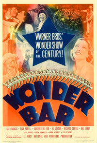 Wonder Bar 1934 Movie Poster featuring Al Jolson and Kay Francis