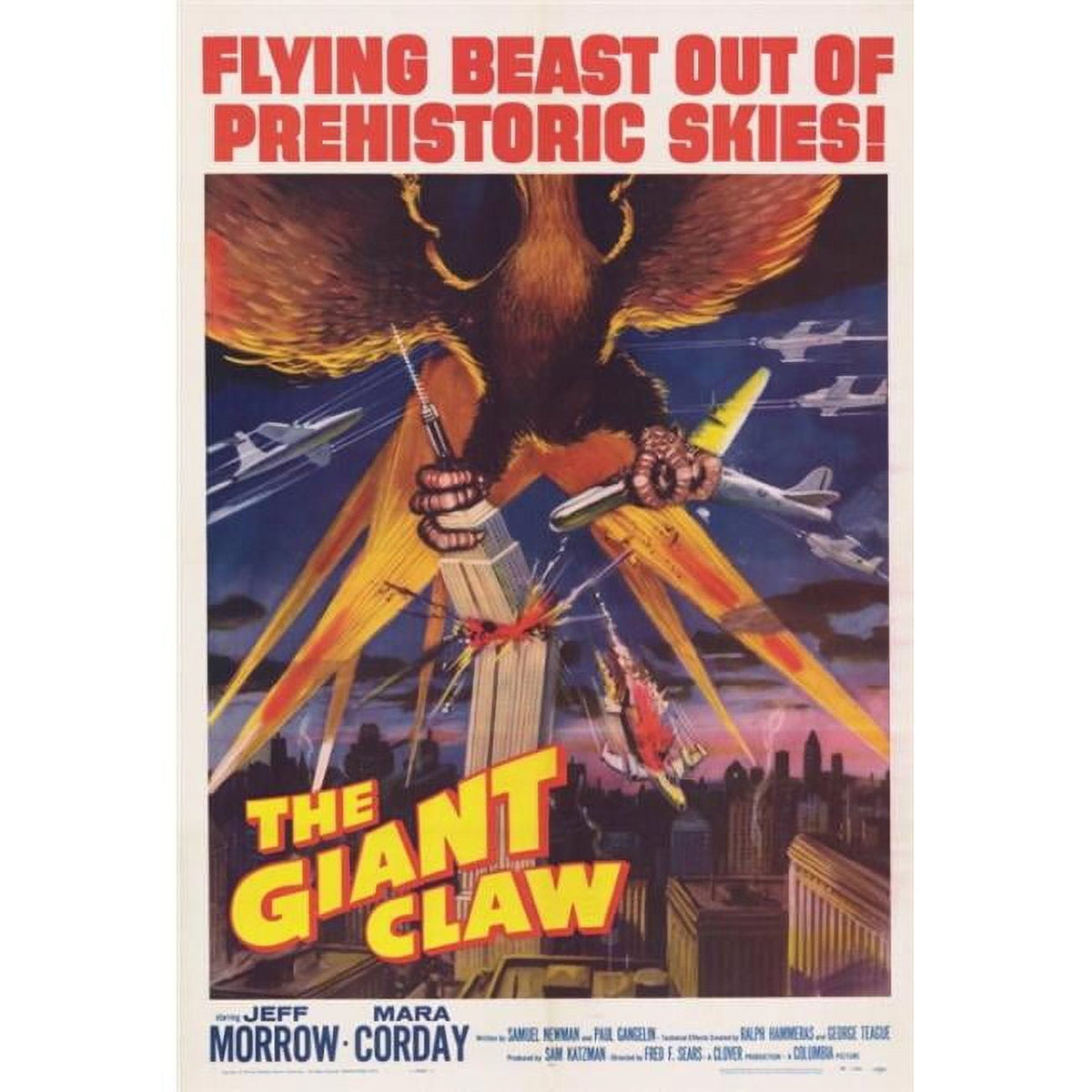 The Giant Claw Movie Poster Print 27x40