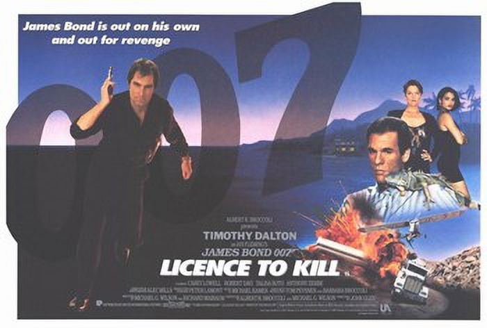Licence to Kill Movie Poster 17x11 featuring James Bond