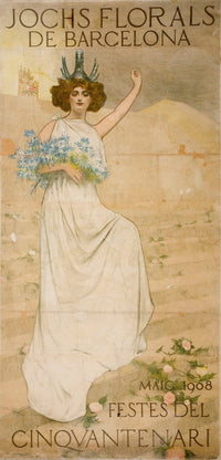 Festes Del Cinquantenari (1908) Poster Print by Ramón Casas