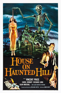 House on Haunted Hill Alternate Art Poster Print featuring Vincent Price classic movie scene.