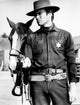 Clint Eastwood holding a horse classic photo print