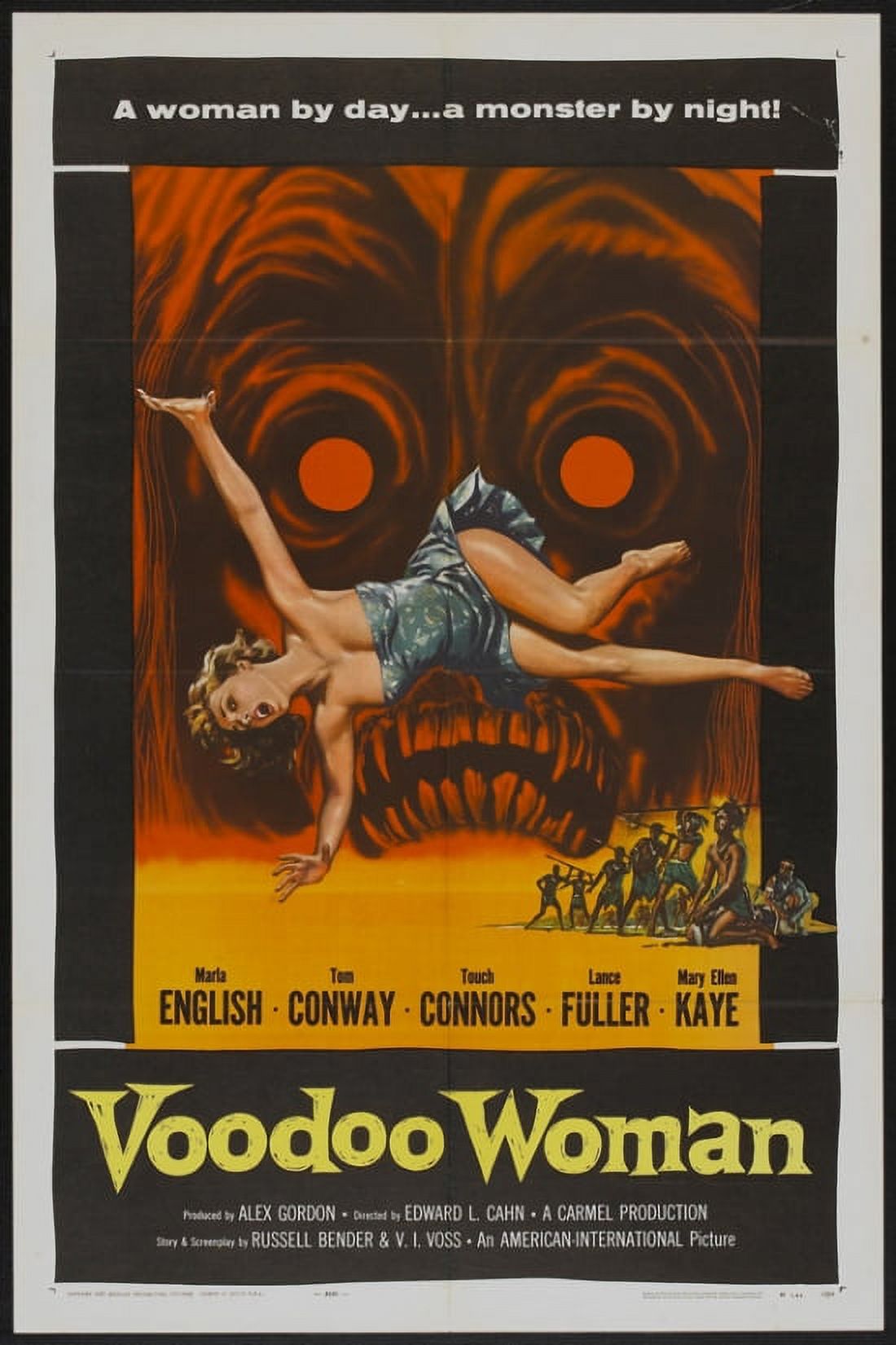 Voodoo Woman Movie Poster 11x17 print featuring classic horror themes.