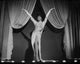 Black and white photo print of Natalie Wood spreading her hands high