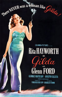 Gilda Movie Masterprint Poster Print featuring Rita Hayworth from the 1946 classic film.