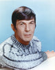 Leonard Nimoy portrait photo print in fur long sleeves