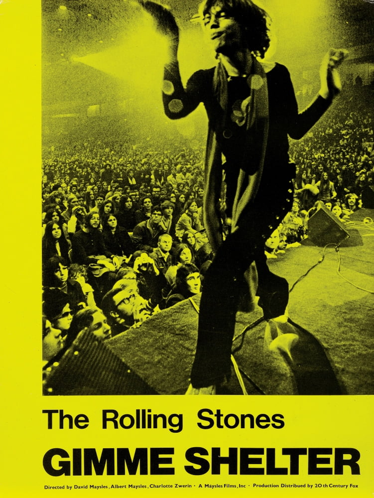 Gimme Shelter Still Poster Print showcasing iconic cinema.