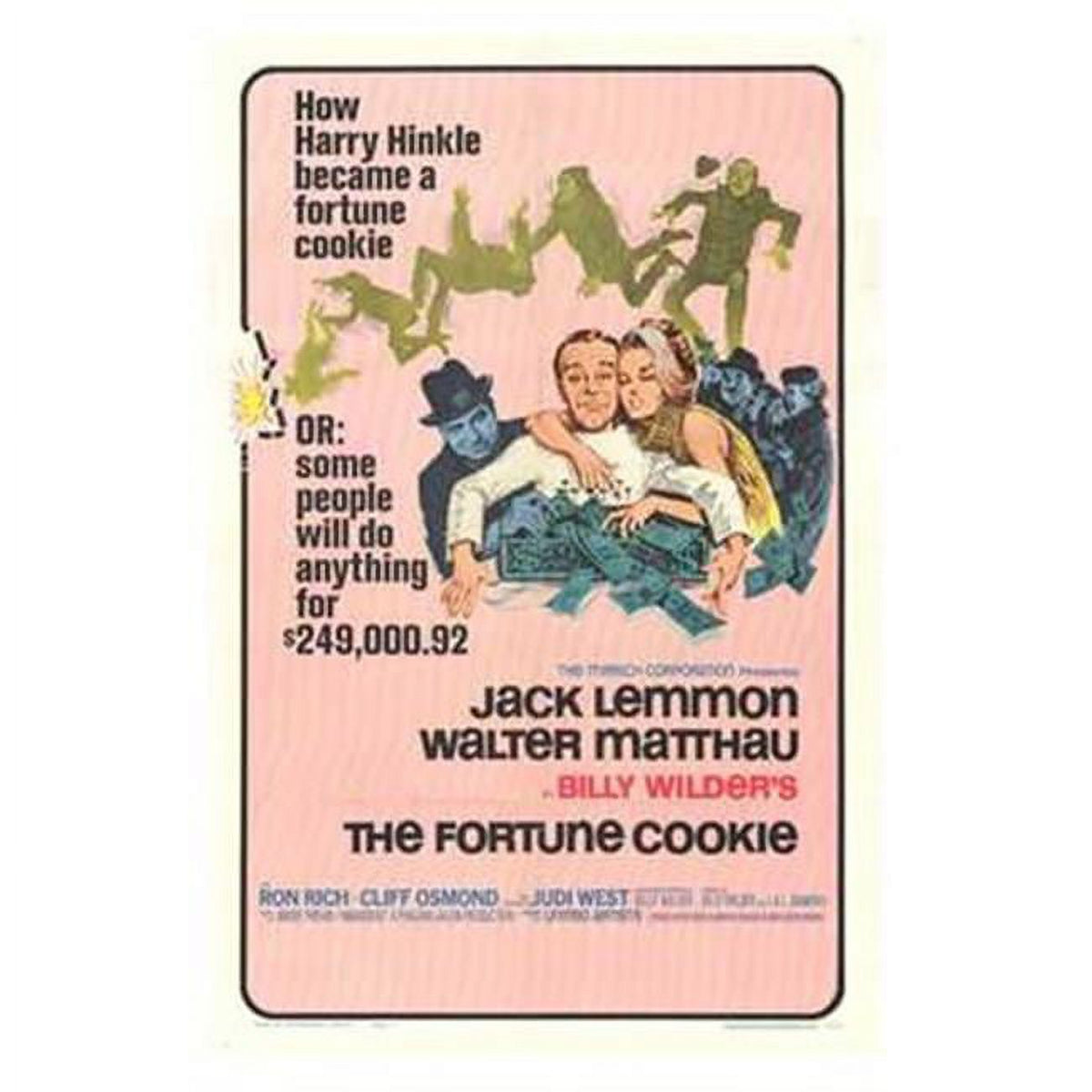 The Fortune Cookie Movie Poster 11x17 print featuring whimsical film art.