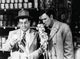 Hold That Ghost photo print featuring Bud Abbott and Lou Costello, vintage movie decor.