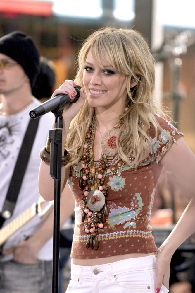 Hilary Duff concert poster print from NBC Today Show at Rockefeller Center, June 17, 2005.