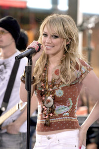 Hilary Duff concert poster print from NBC Today Show at Rockefeller Center, June 17, 2005.