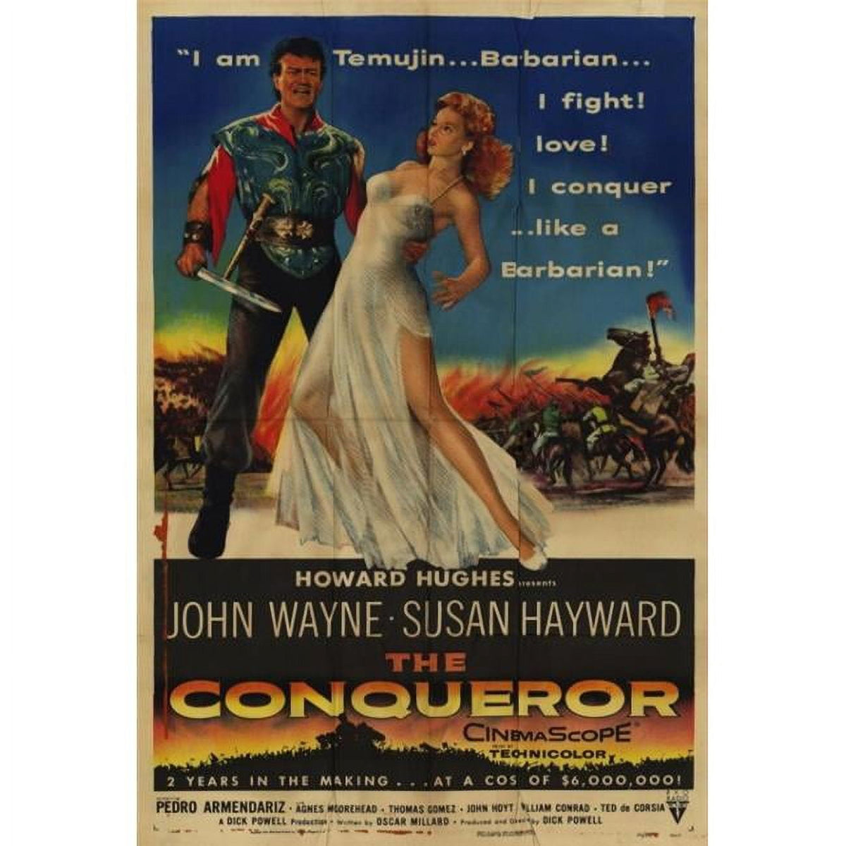 The Conqueror Movie Poster Print 27x40
