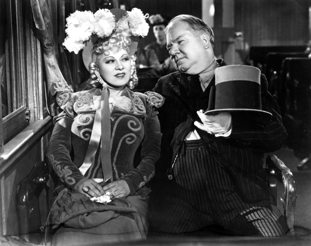 My Little Chickadee photo print featuring Mae West and W.C. Fields from the 1940 film.