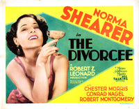 The Divorcee movie masterprint poster featuring Norma Shearer from 1930.