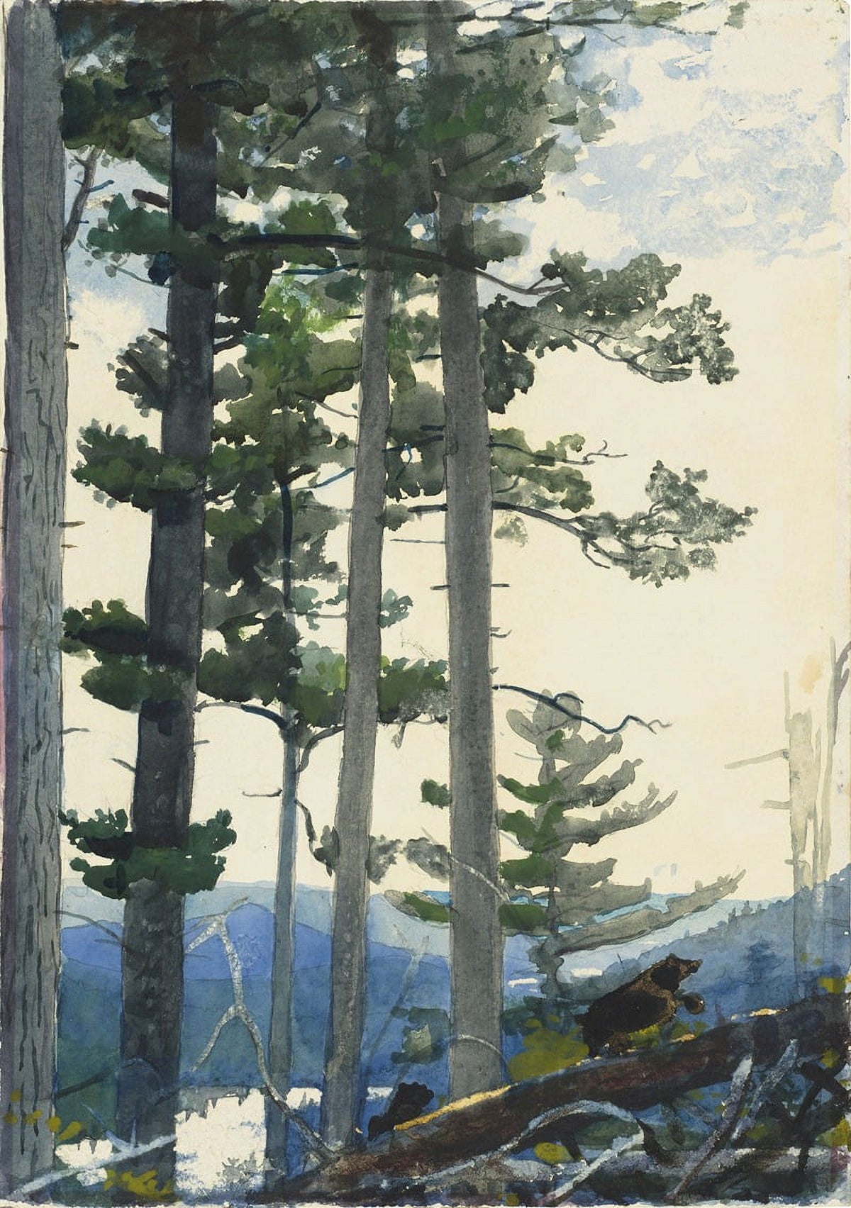 Old Settlers 1892 Poster Print by Winslow Homer, fine art print