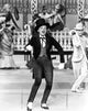 Judy Garland dancing in a top hat photo print, classic Hollywood art.