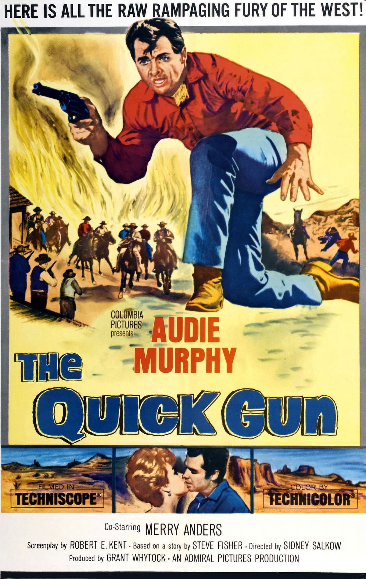 The Quick Gun Movie Masterprint Poster featuring Audie Murphy