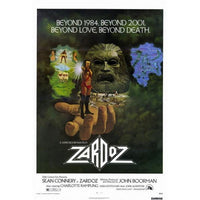 Zardoz Movie Poster Print - 27x40 wall art featuring iconic sci-fi imagery.