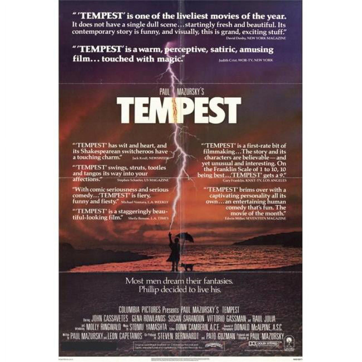 The Tempest Movie Poster Print - 27x40 inches, vibrant film artwork