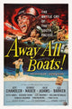 Away All Boats movie poster print featuring Jeff Chandler and George Nader from 1956, available in multiple sizes.