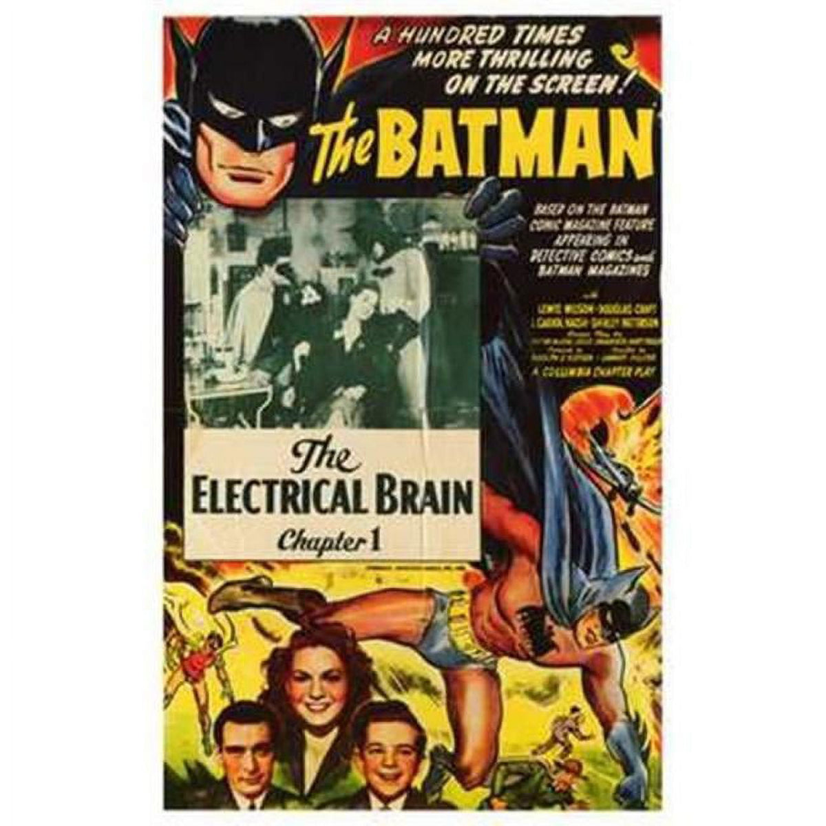 Batman Movie Poster 11x17 print featuring iconic superhero imagery.