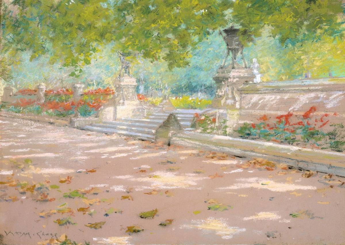 Terrace Prospect Park art print by William Merritt Chase, 1887