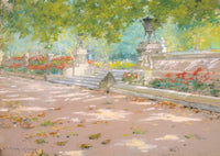 Terrace Prospect Park art print by William Merritt Chase, 1887