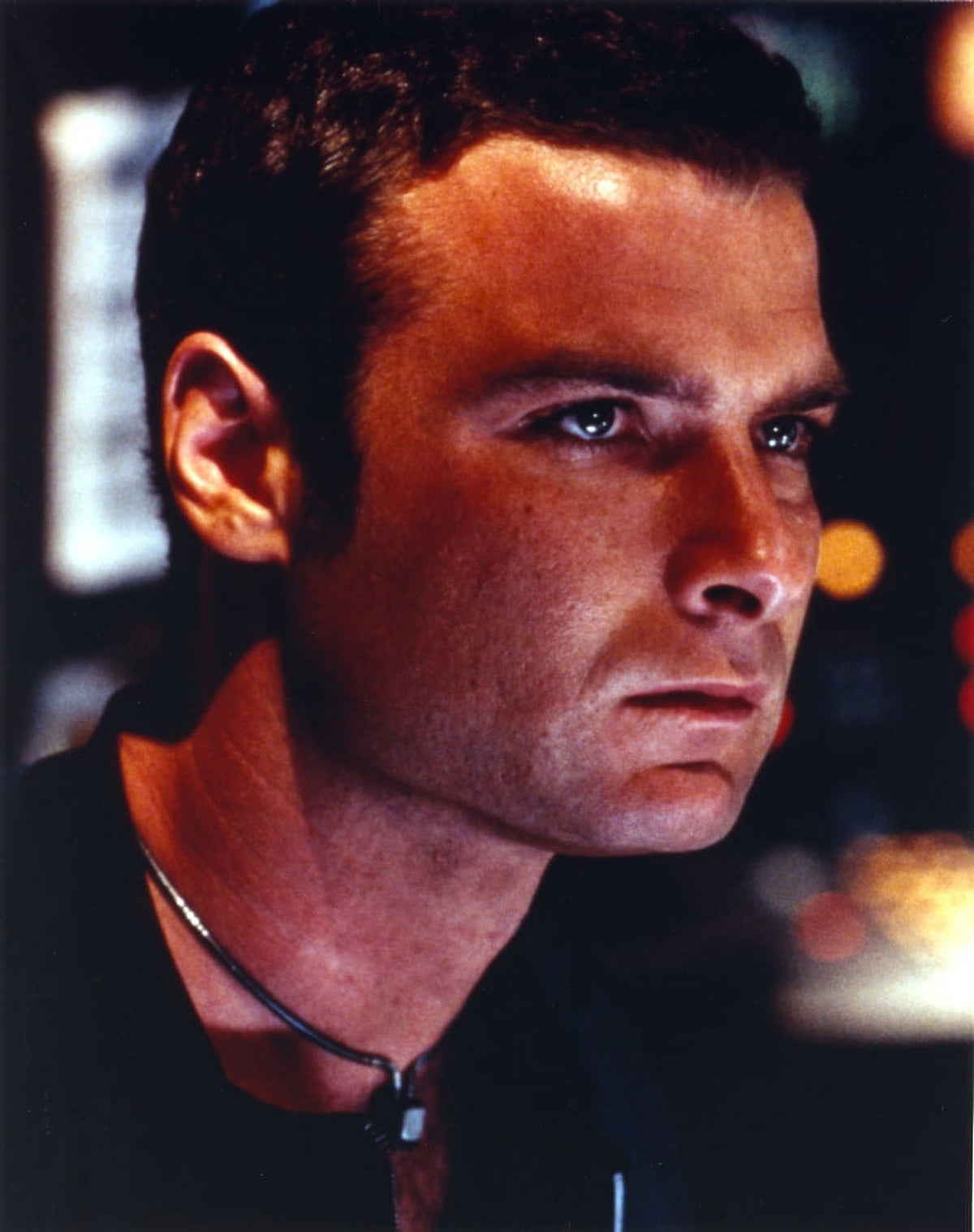 Close-up portrait photo print of Liev Schreiber in candid shot.