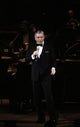 Frank Sinatra performing on stage at Radio City Music Hall in New York City photo print.