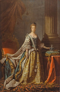 Queen Charlotte (1762-1766) Art Print by Allan Ramsay, historical portrait