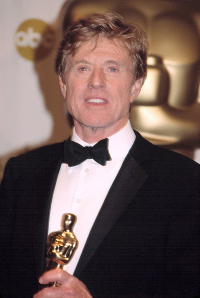 Redford at The Academy Awards poster print by Robert Hepler, showcasing classic Hollywood glamour.