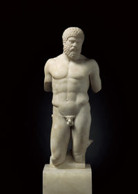 Hercules 5th Century BC Roman Copy Sculpture Poster Print