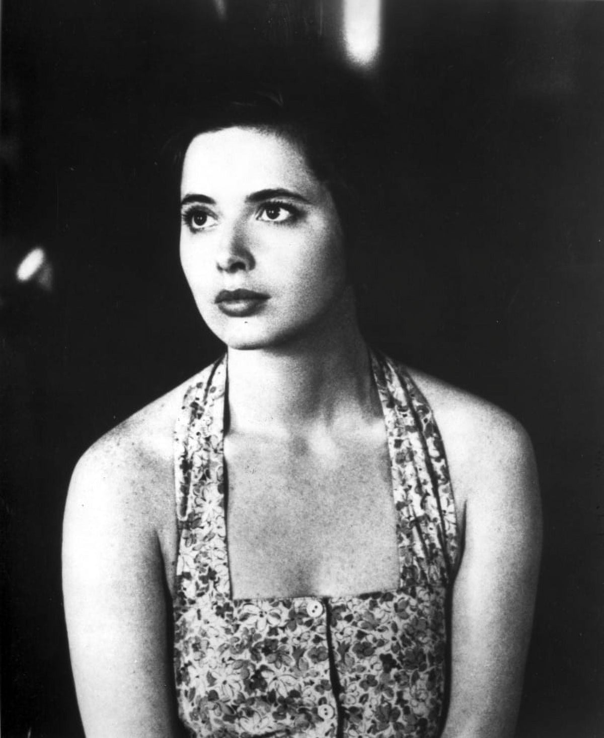Isabella Rossellini portrait photo print in halter neck top