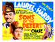 Sons Of The Desert movie poster featuring Stan Laurel and Oliver Hardy from 1933.