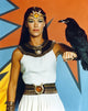 Isis Pose with Crow Photo Print showcasing artistic elegance.