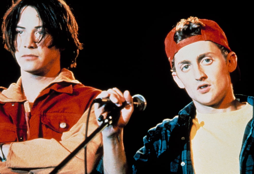 Bill and Ted's Bogus Journey photo print featuring Keanu Reeves and Alex Winter.