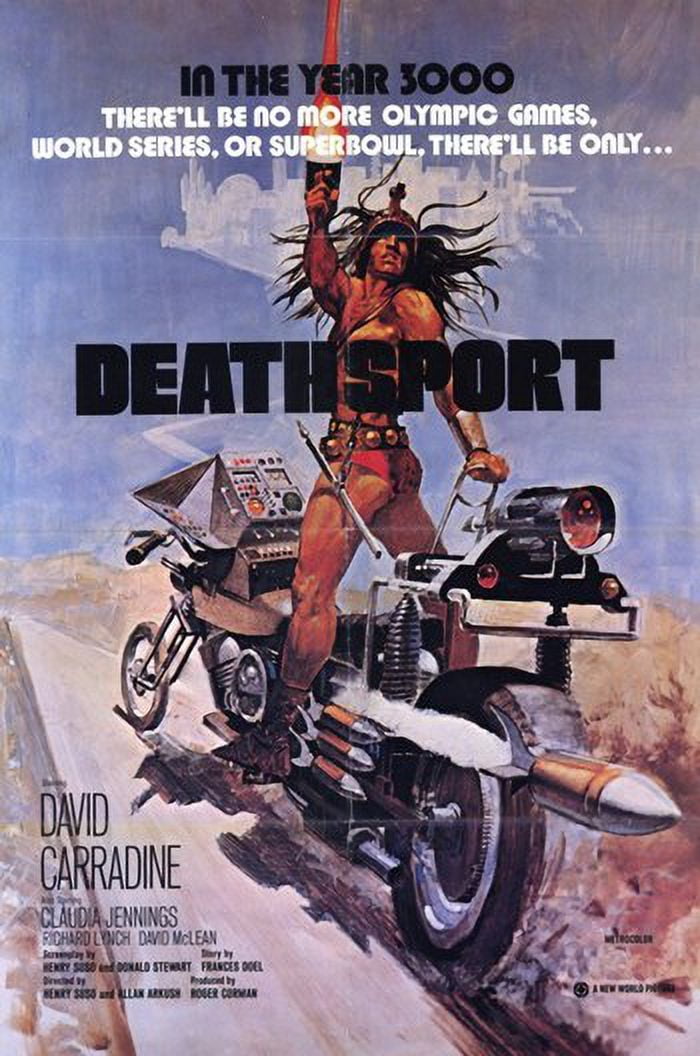 Deathsport Movie Poster 11x17 print showcasing futuristic adventure.