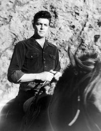 Dale Robertson horseback riding photo print - vintage Western cinema