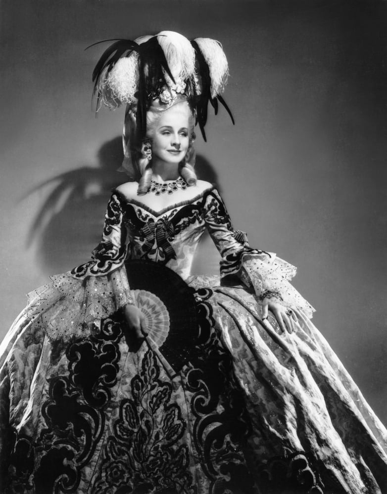 Marie Antoinette photo print of Norma Shearer in costume designed by Adrian, 1938.