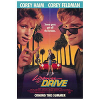License to Drive movie poster print 27x40 featuring vibrant colors and classic film imagery.
