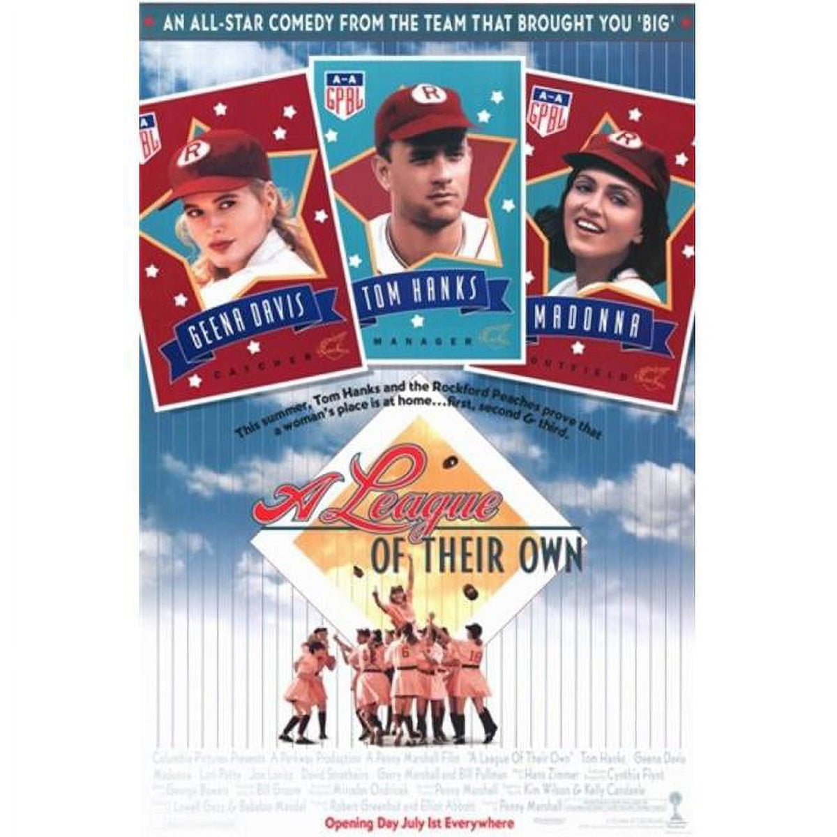 League of Their Own Movie Poster 11x17 print
