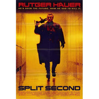 Split Second Movie Poster Print in 27x40 size, featuring vibrant colors and cinematic imagery.