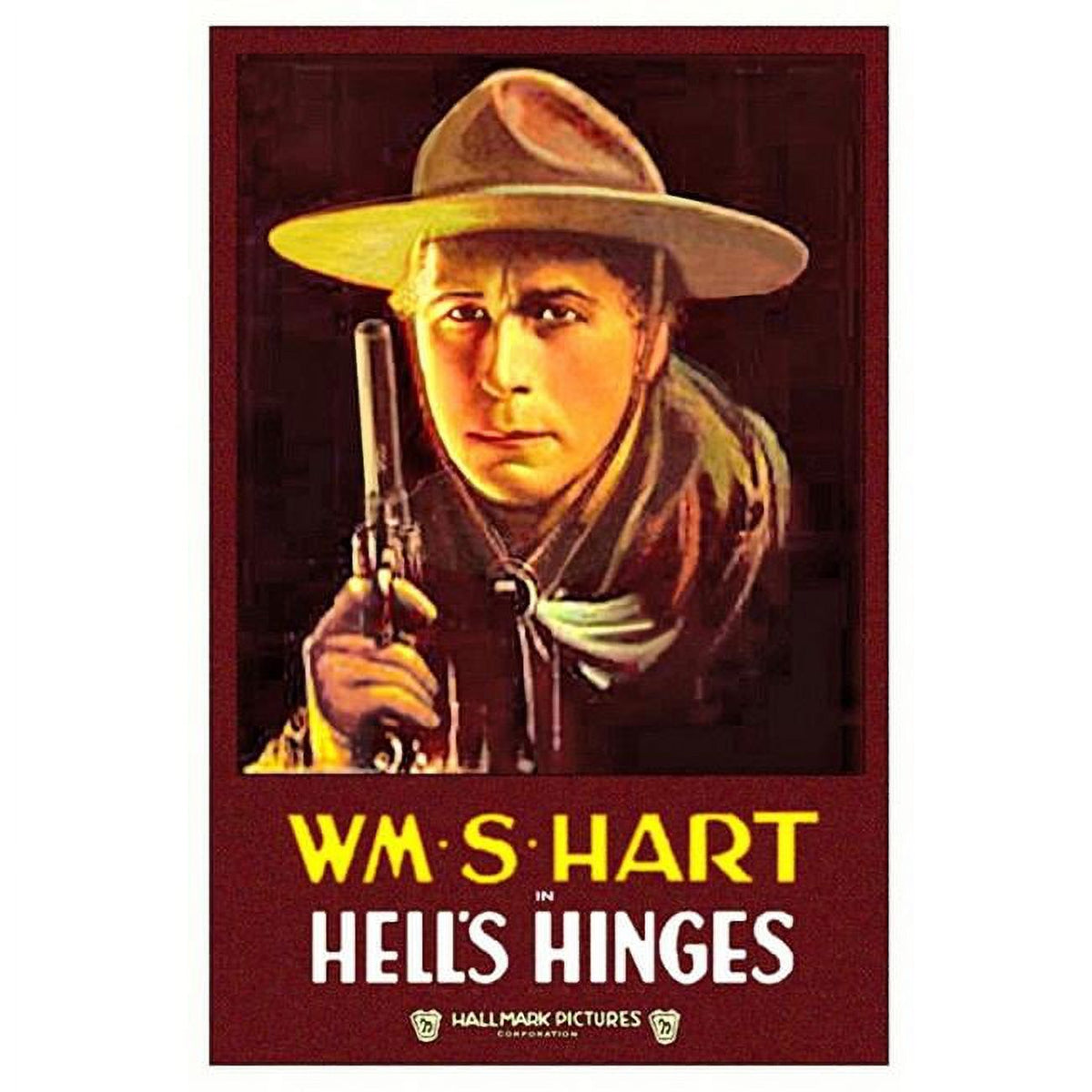 Hell's Hinges Movie Poster 11x17 Print showcasing classic film art.